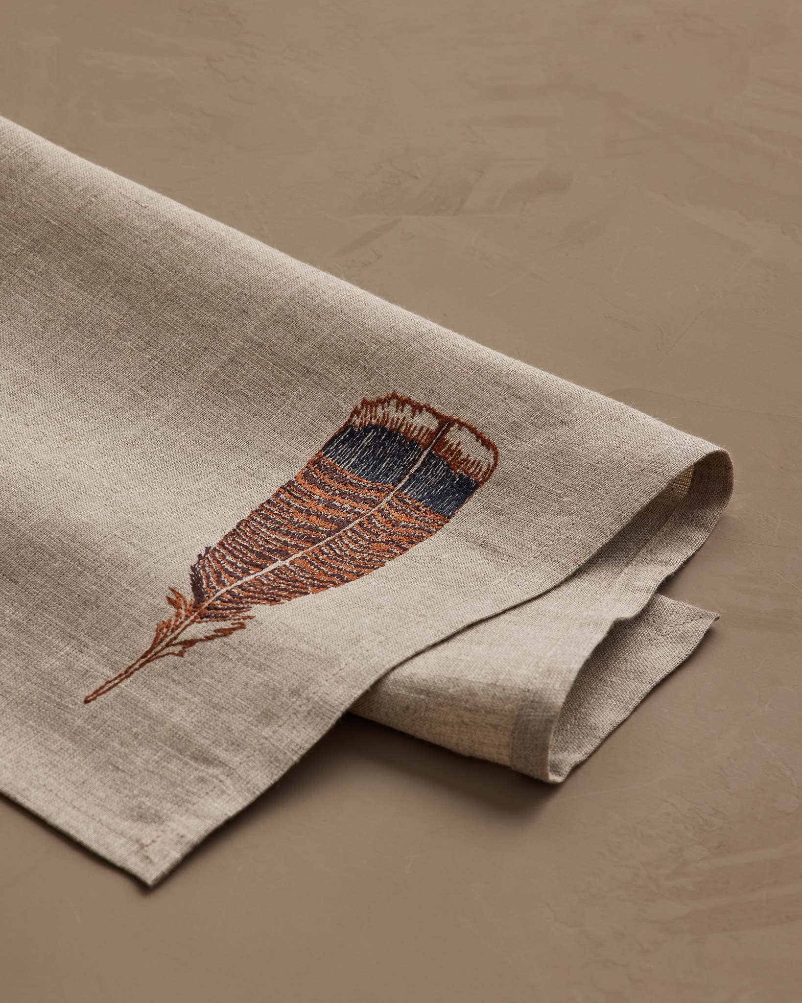 Turkey Feather Dinner Napkin - Joy Gift Shoppe