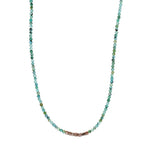 Turquoise + Diamond Beaded Necklace - Joy Gift Shoppe