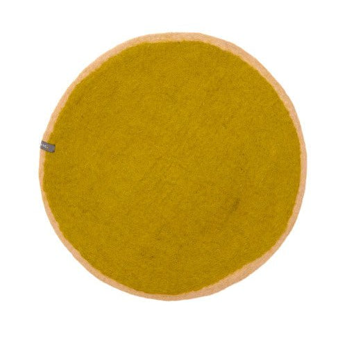 Two - Tone Felt Placemat - Nude - Pistachio - Joy
