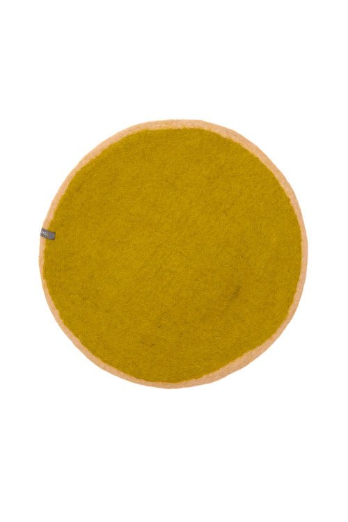 Two - Tone Felt Placemat - Nude - Pistachio - Joy