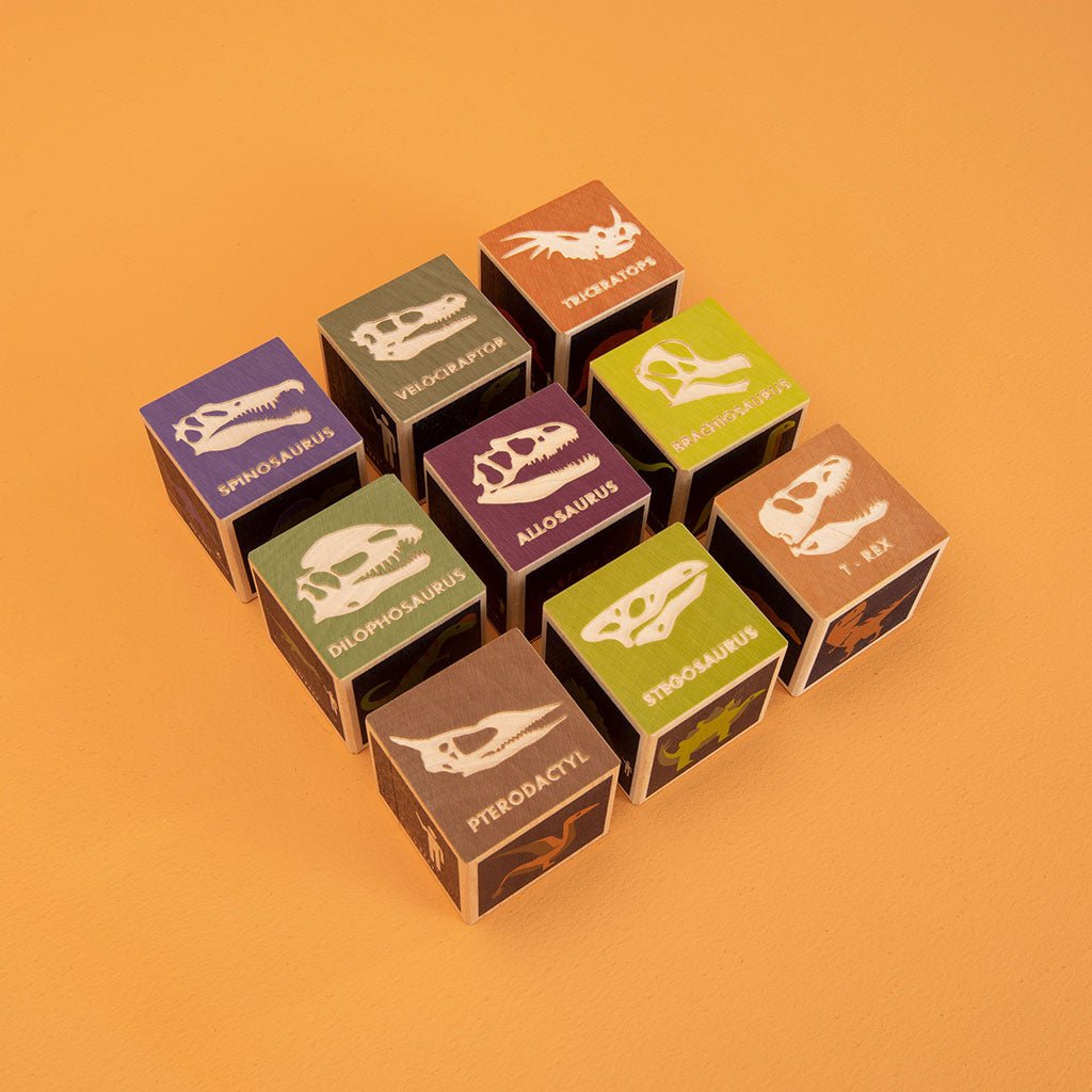 Uncle Goose Dinosaur Blocks - Joy