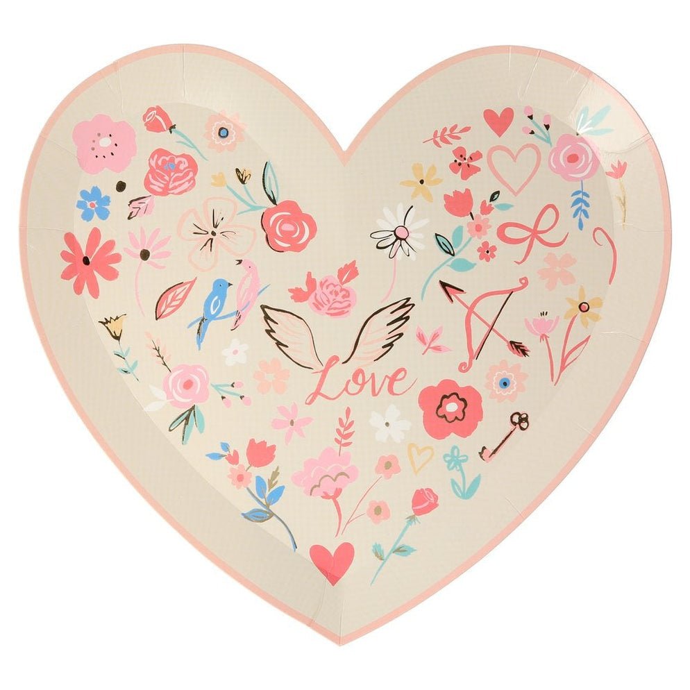 Valentine Plates - Set of 8 - Joy Gift Shoppe