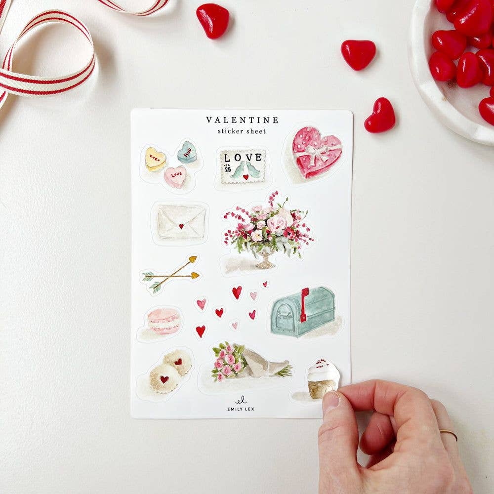 Valentine Sticker Sheets - Joy