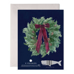 Velvet Bow Wreath Boxed Card Set - Joy Gift Shoppe