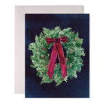 Velvet Bow Wreath Boxed Card Set - Joy Gift Shoppe