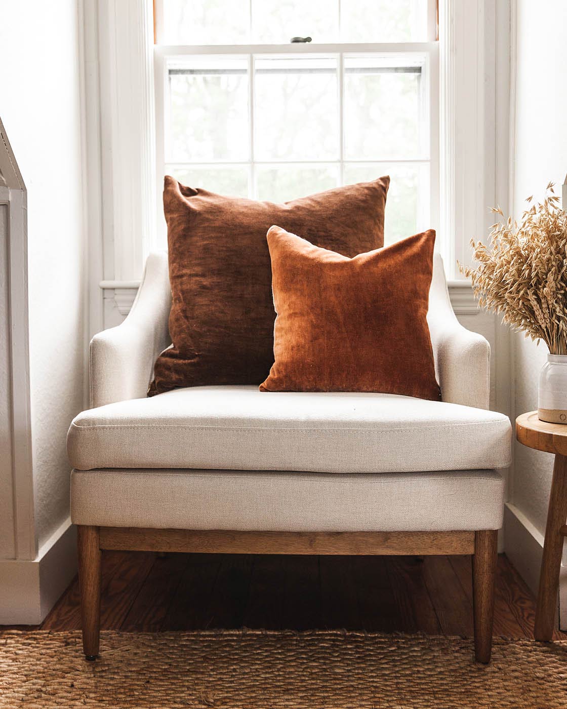 Velvet + Linen Pillows by Farmhouse Pottery - Joy