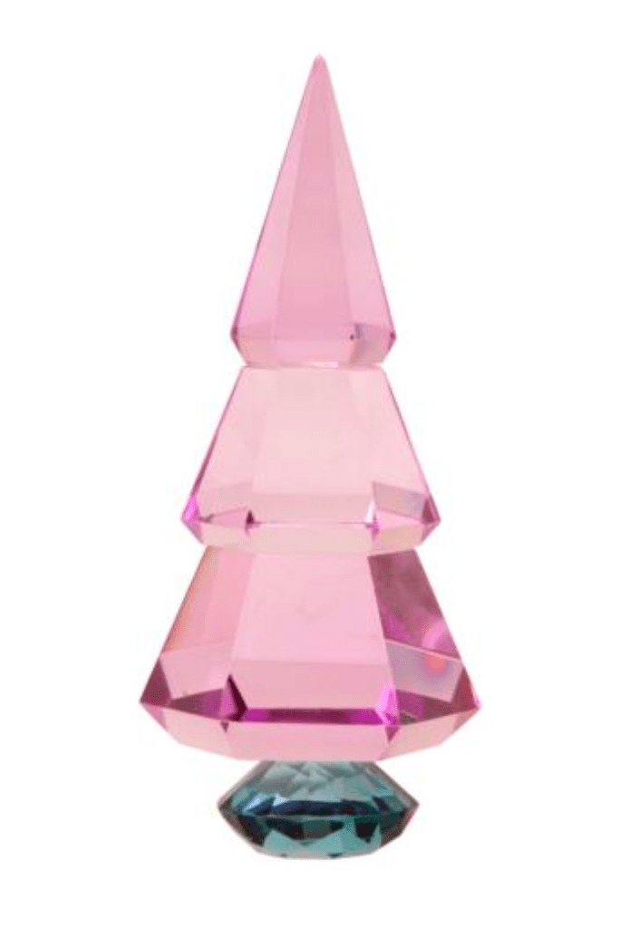 Violet/Petrol Crystal Christmas Tree - Joy