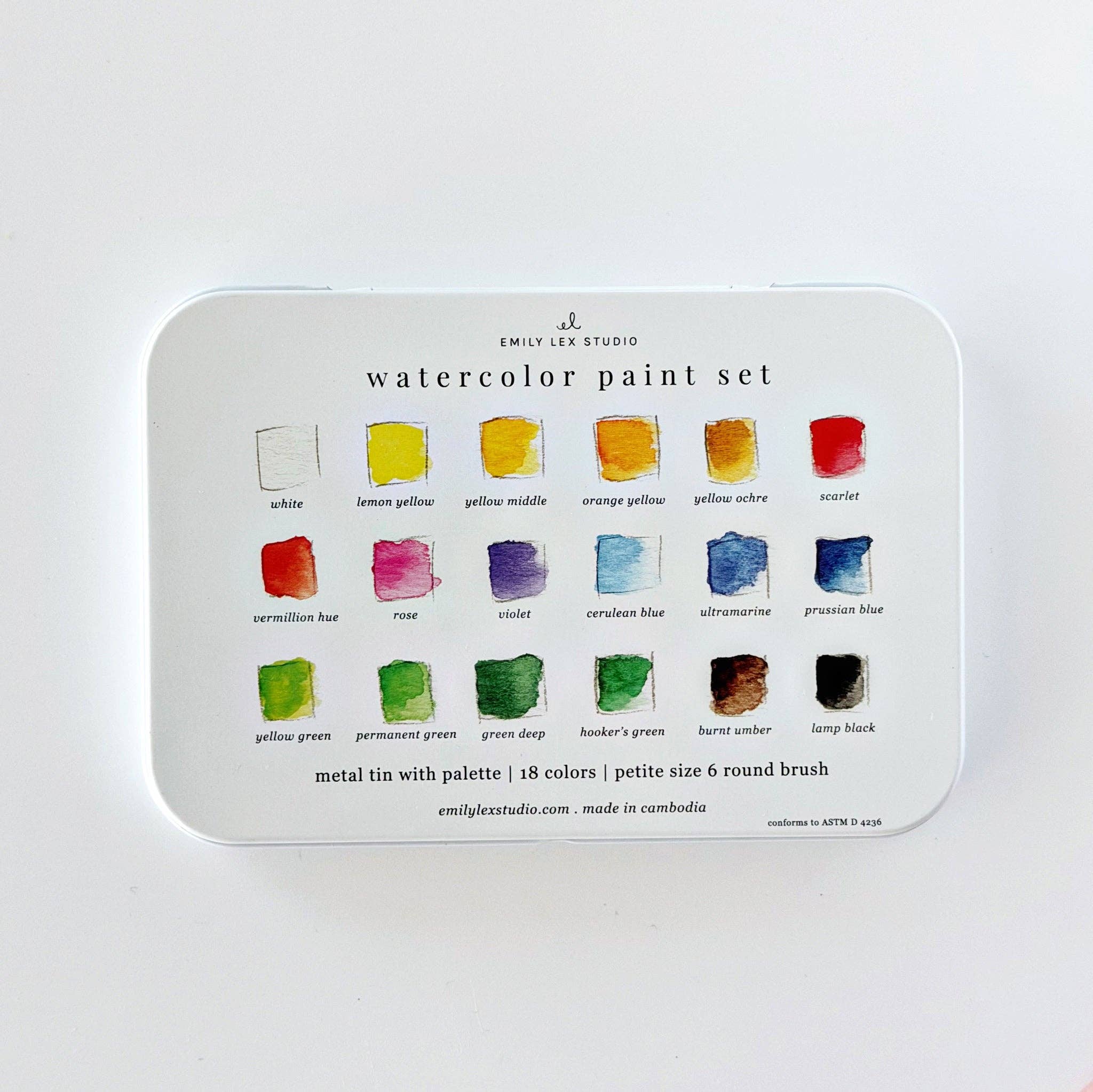 Watercolor Paint Set 18 Colors with Brush - Joy Gift Shoppe