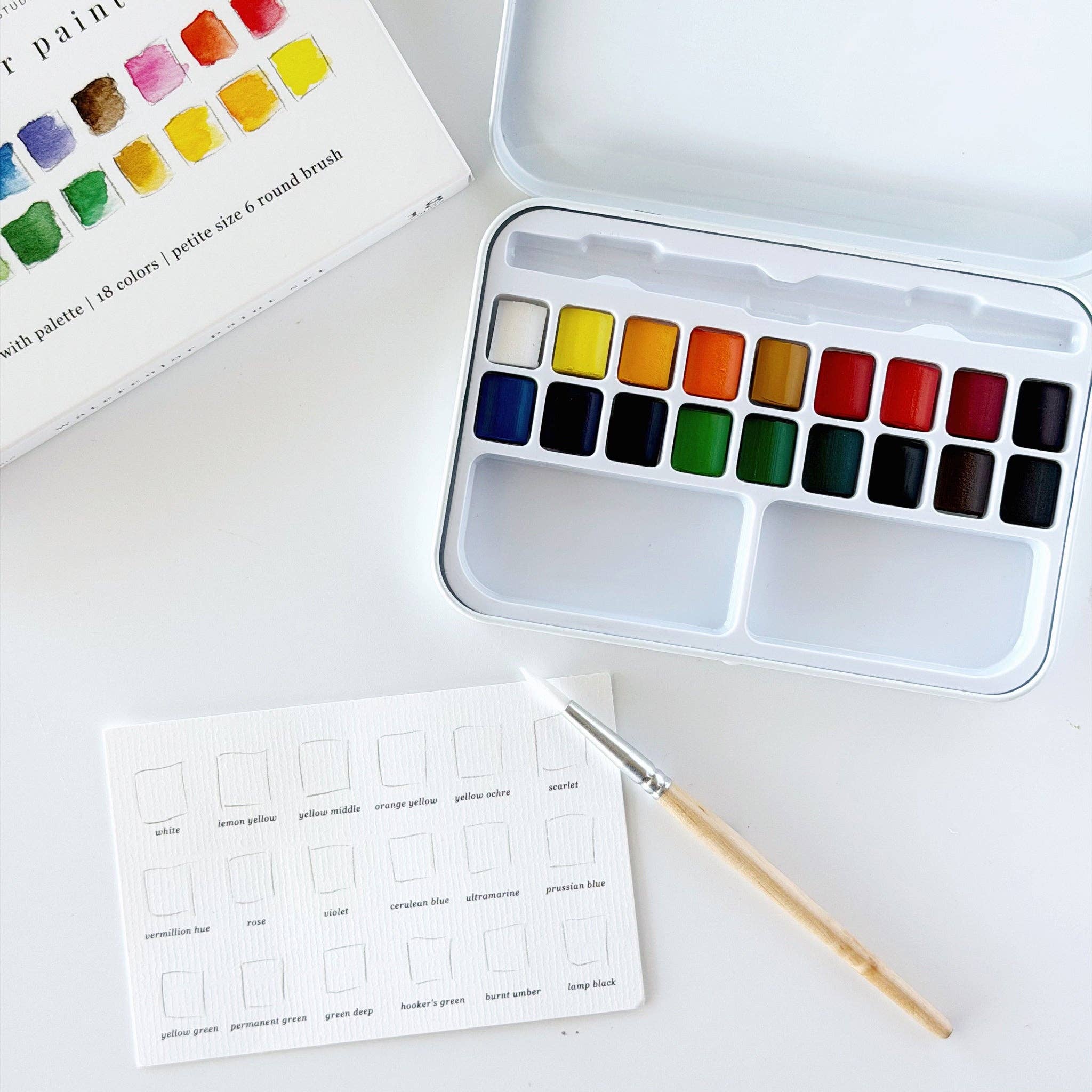 Watercolor Paint Set 18 Colors with Brush - Joy Gift Shoppe
