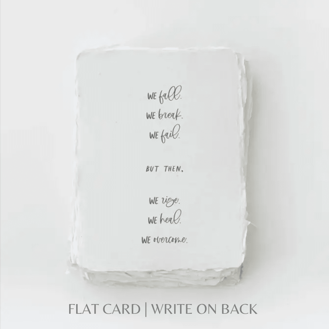 We Fall We Rise | Sympathy Eco - Friendly Greeting Card - Joy