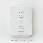 We Fall We Rise | Sympathy Eco - Friendly Greeting Card - Joy