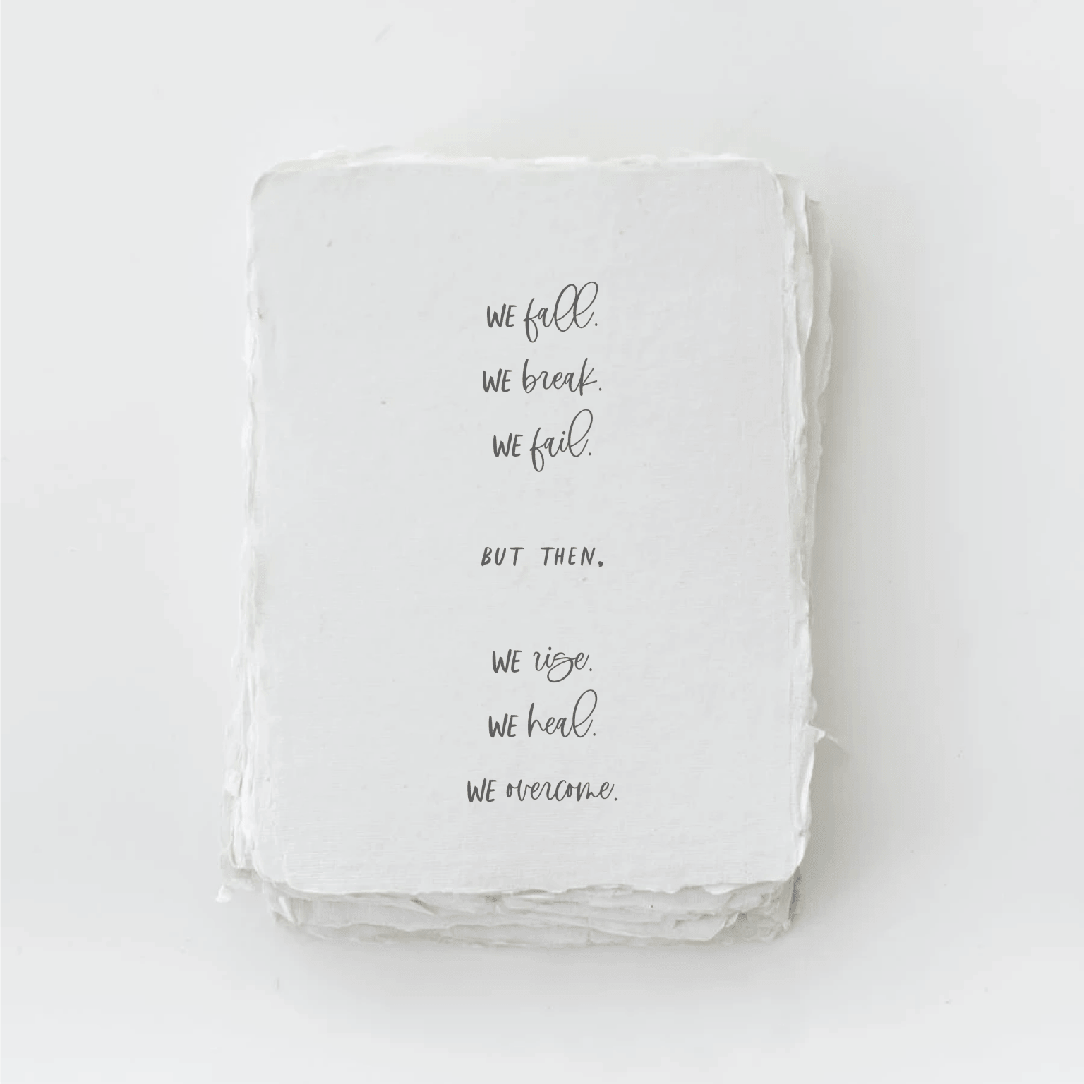 We Fall We Rise | Sympathy Eco - Friendly Greeting Card - Joy