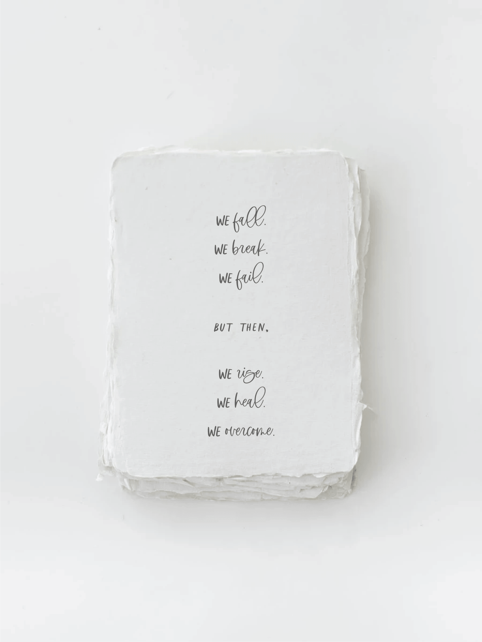 We Fall We Rise | Sympathy Eco - Friendly Greeting Card - Joy