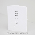 We Fall We Rise | Sympathy Eco - Friendly Greeting Card - Joy