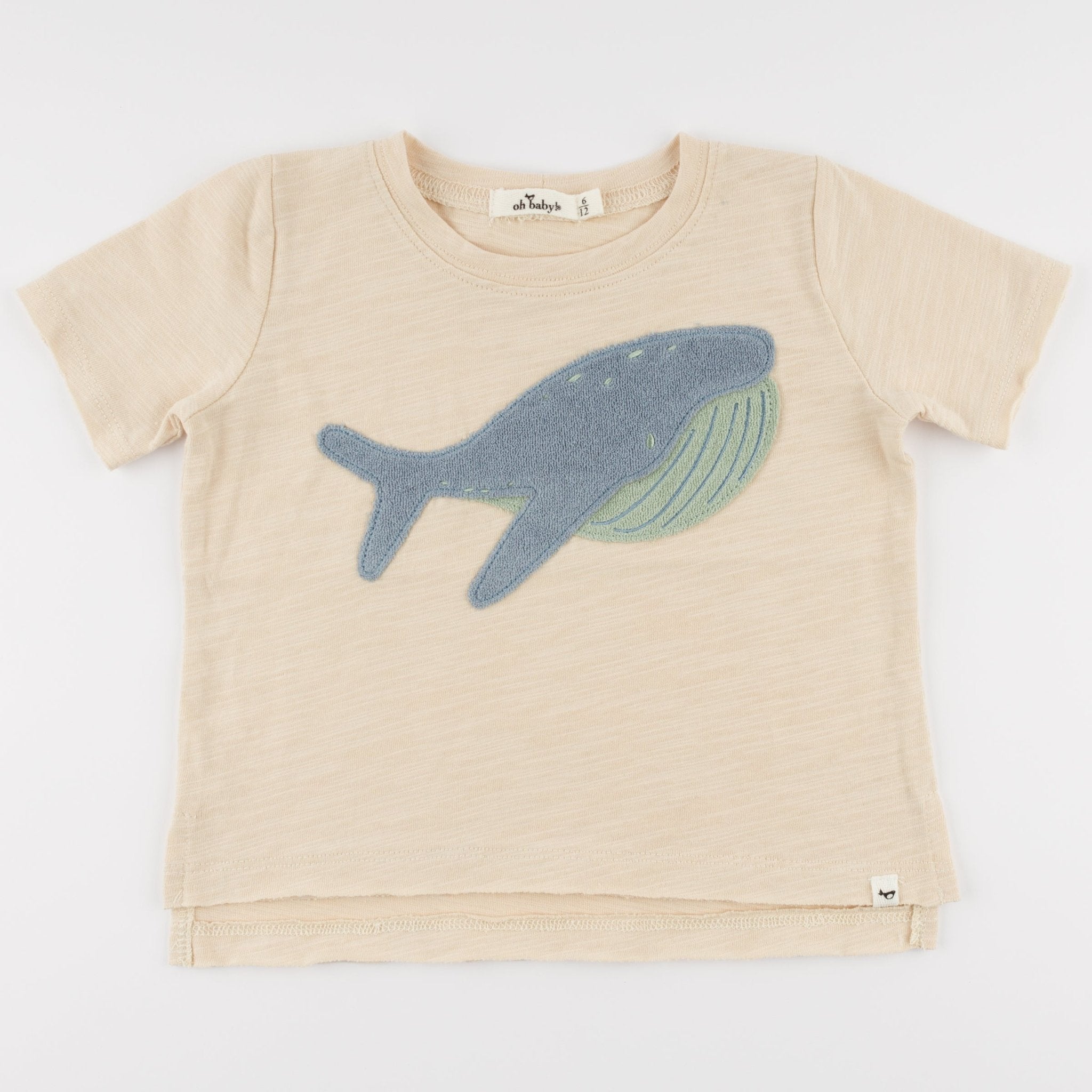 Whale Raw Edge Tee - Joy