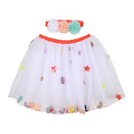 White Sequin Tutu & Headband - Joy Gift Shoppe