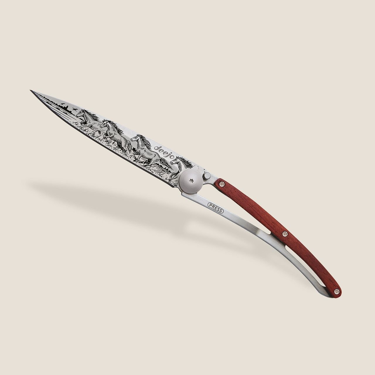 Wild Horses Coral Wood Knife - Joy