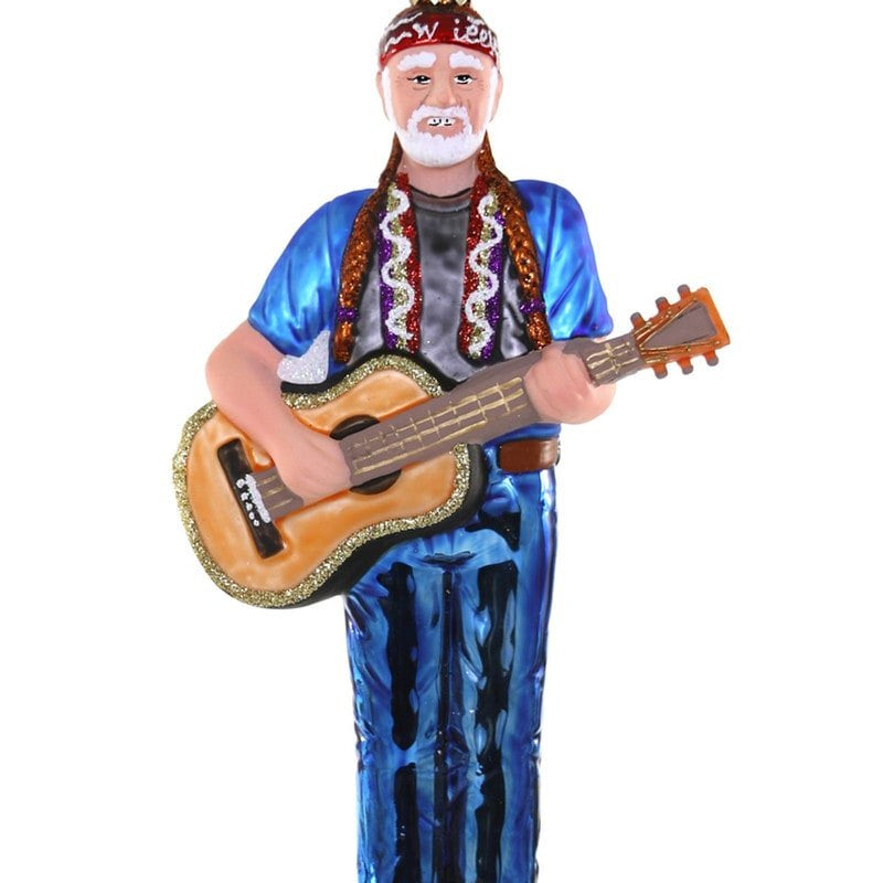 Willie Nelson With Guitar Ornament - Joy