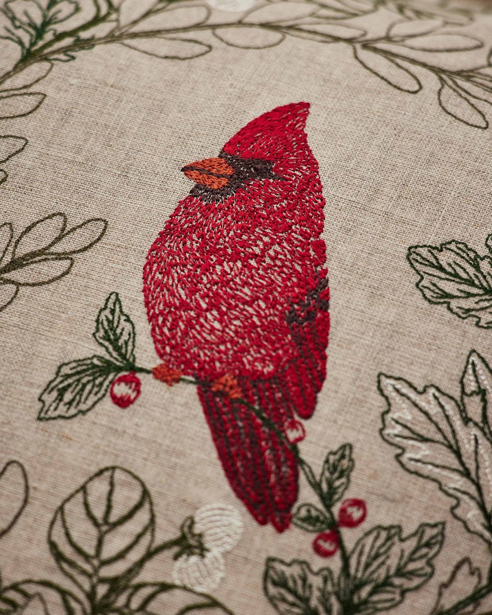 Winter Birds Pillow - Joy