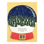 Winter Wishes Snow Globe - Die Cut Card - Joy Gift Shoppe