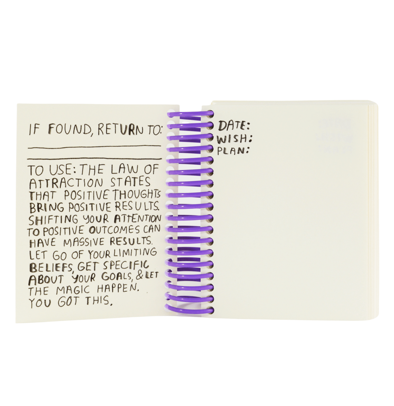 Wish It, Attract It, Make It Real - A Manifestation Journal - Joy Gift Shoppe