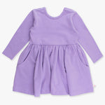 Wisteria Purple Knit LS Twirl Dress | 12 - 18M - Joy