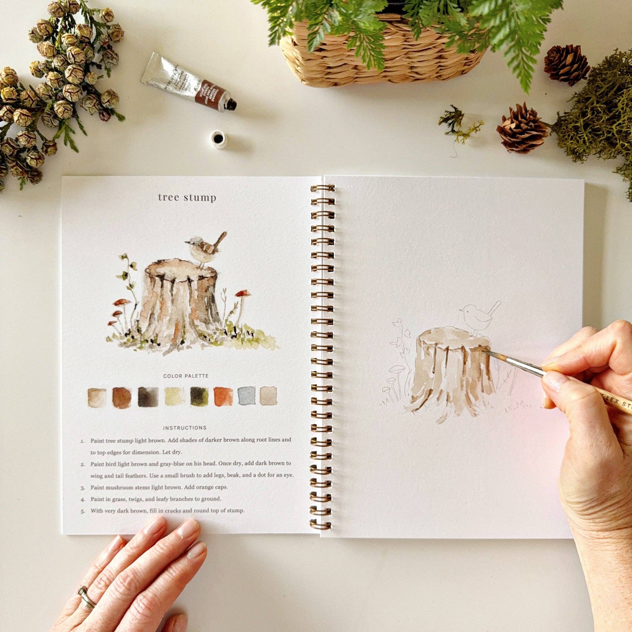 Woodland Watercolor Workbook - Joy
