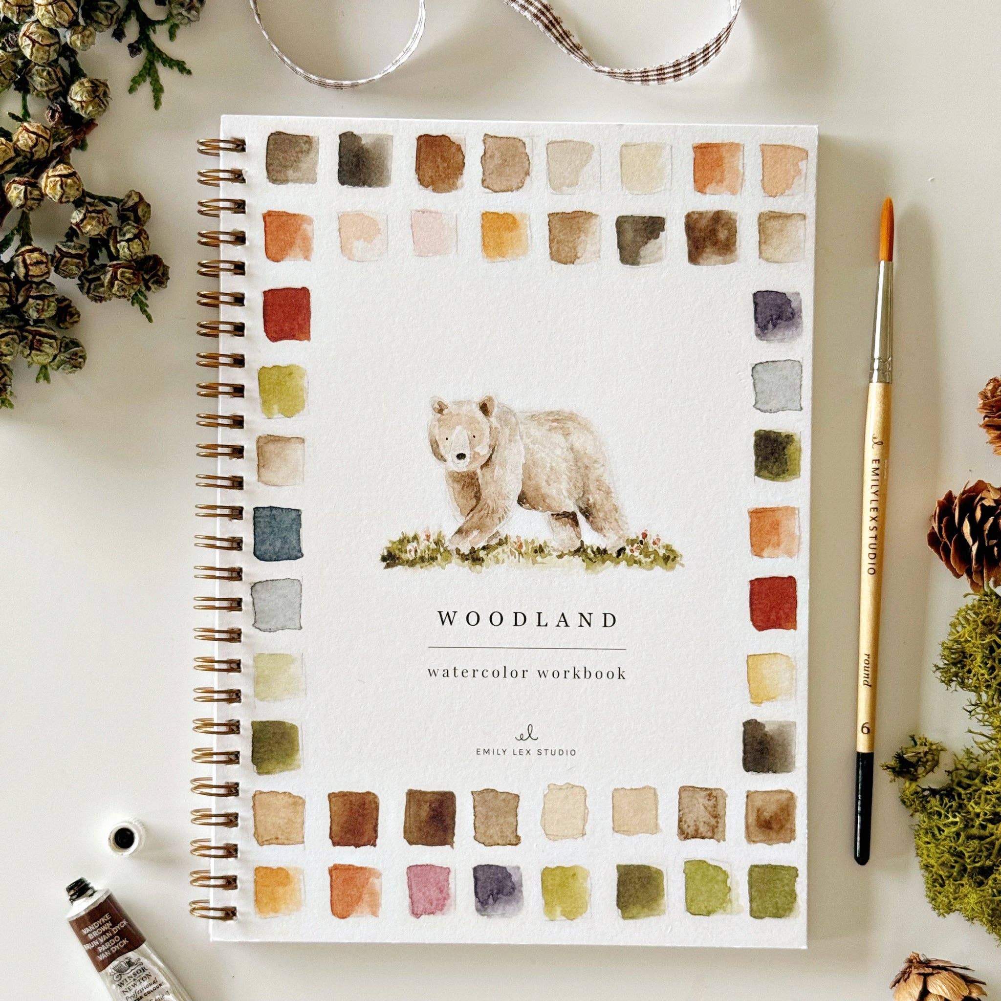 Woodland Watercolor Workbook - Joy