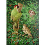 Woodpecker, Owl and Thrush Liberty Puzzle - Joy