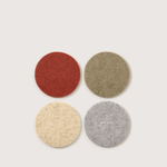 Wool Round Coasters - Set of 4 - Joy