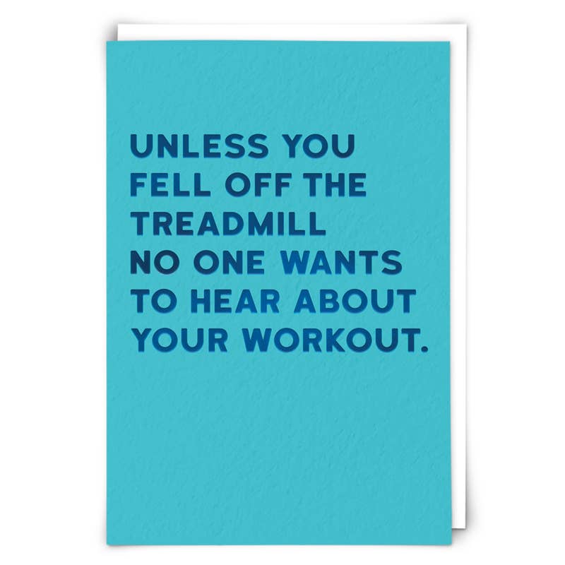 Workout Greetings Card - Joy