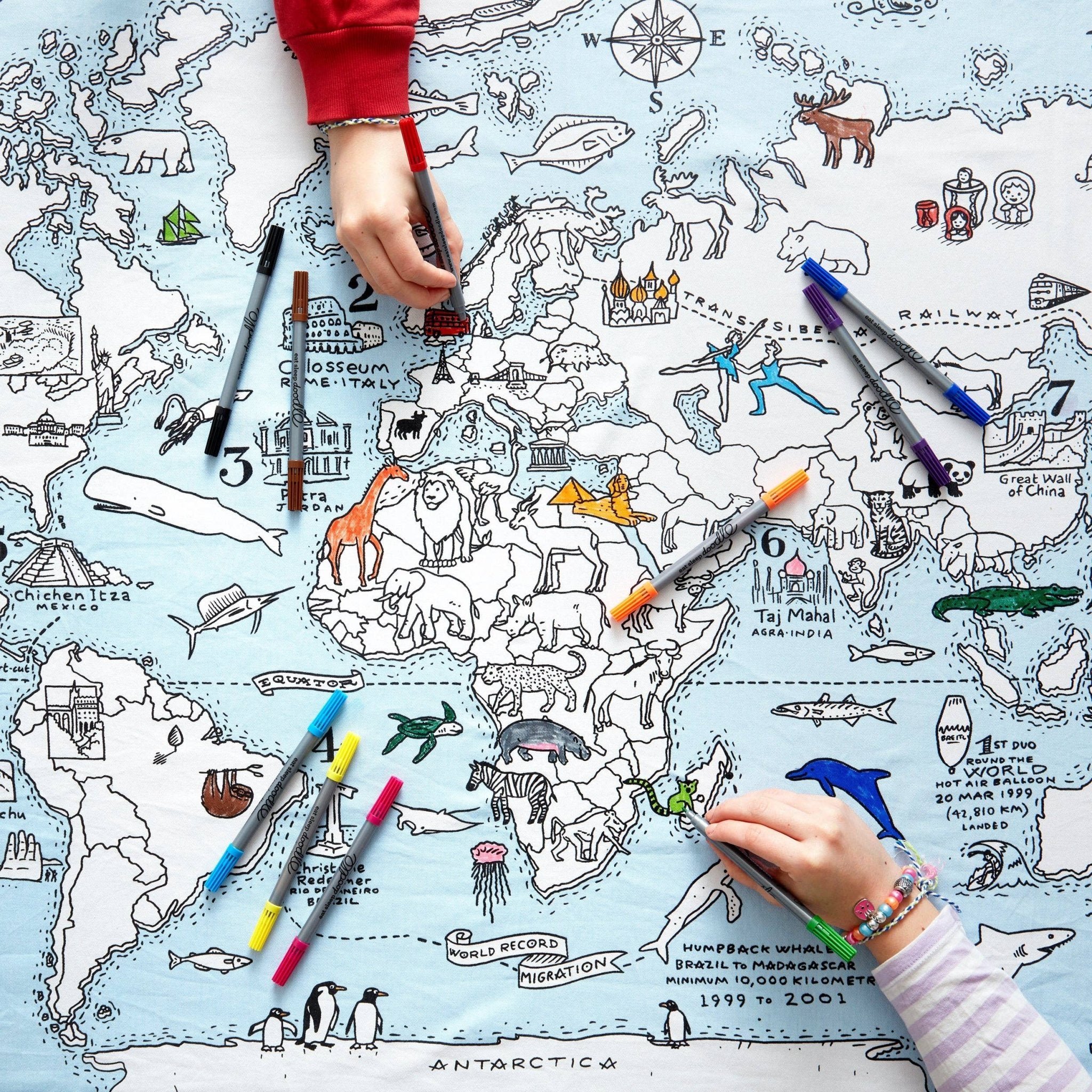 World Map Tablecloth - Joy Gift Shoppe