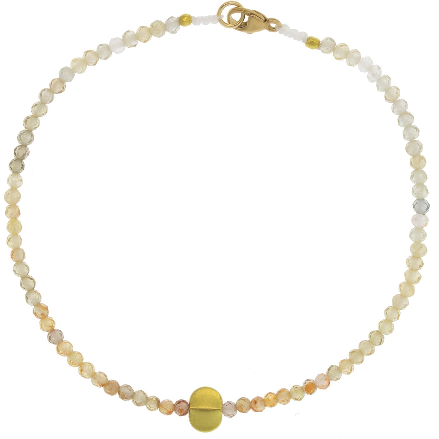 Zircon + 18KT Beaded Bracelet - Joy Gift Shoppe
