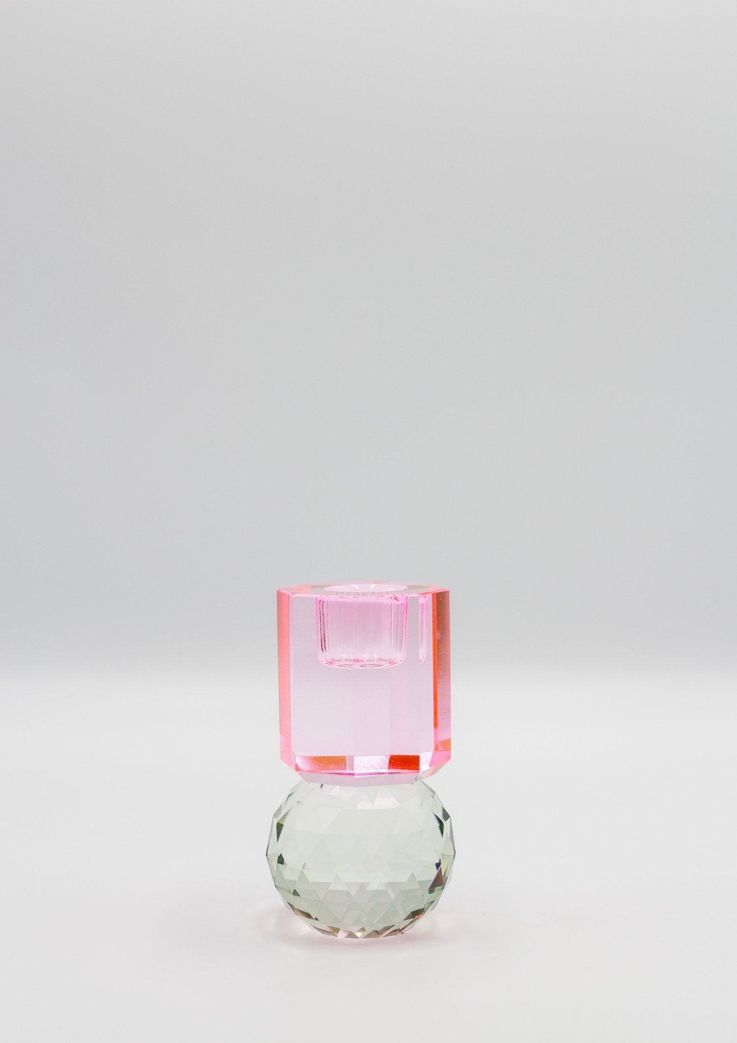 2 Tier Prism Crystal Candle Holder - Joy