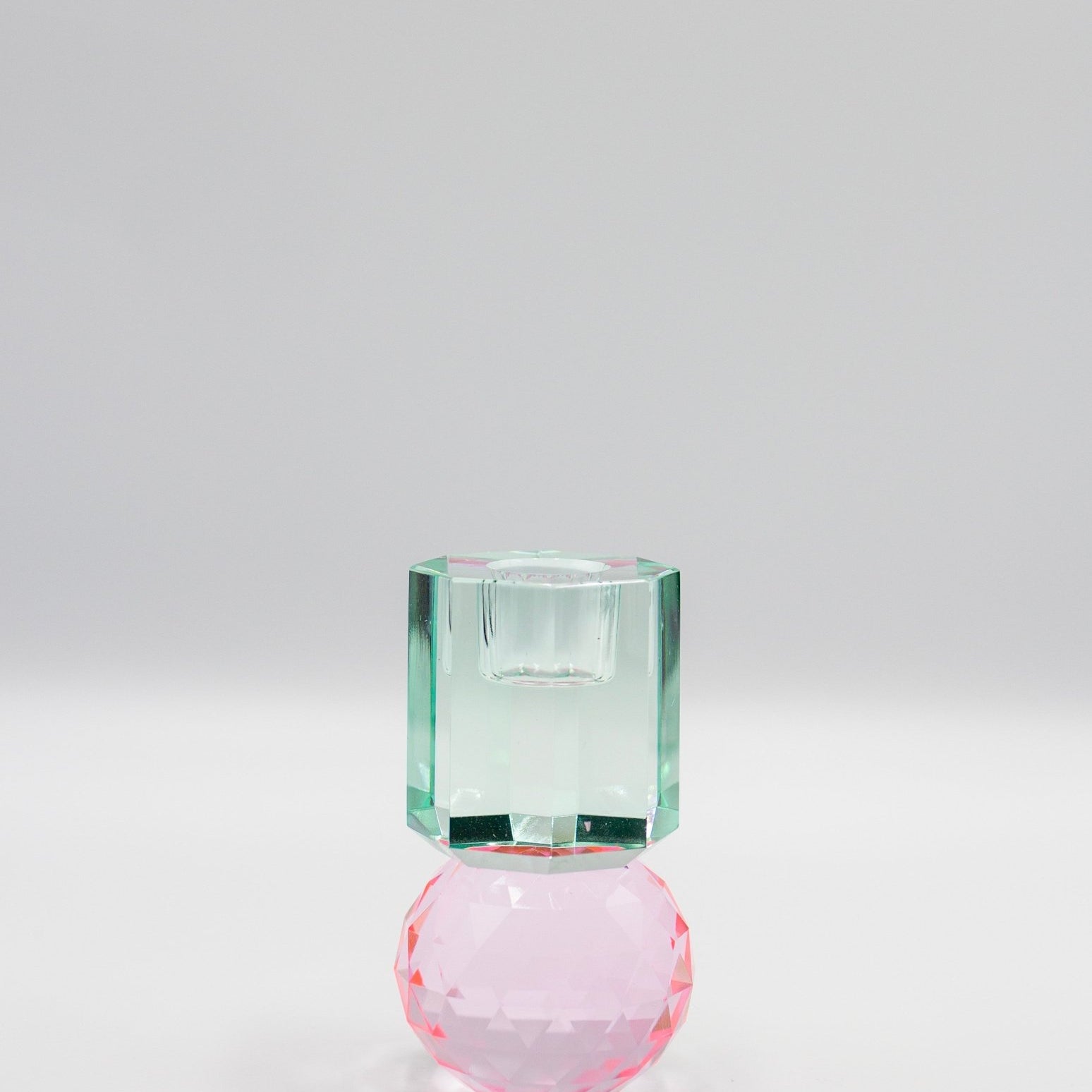 2 Tier Prism Crystal Candle Holder - Joy