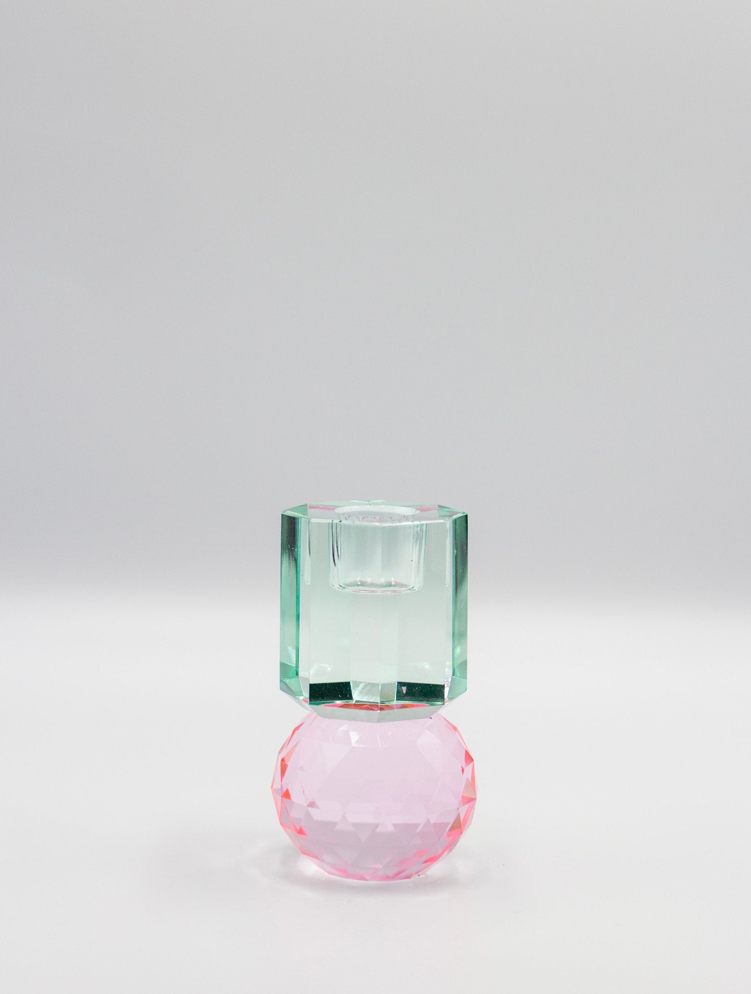 2 Tier Prism Crystal Candle Holder - Joy