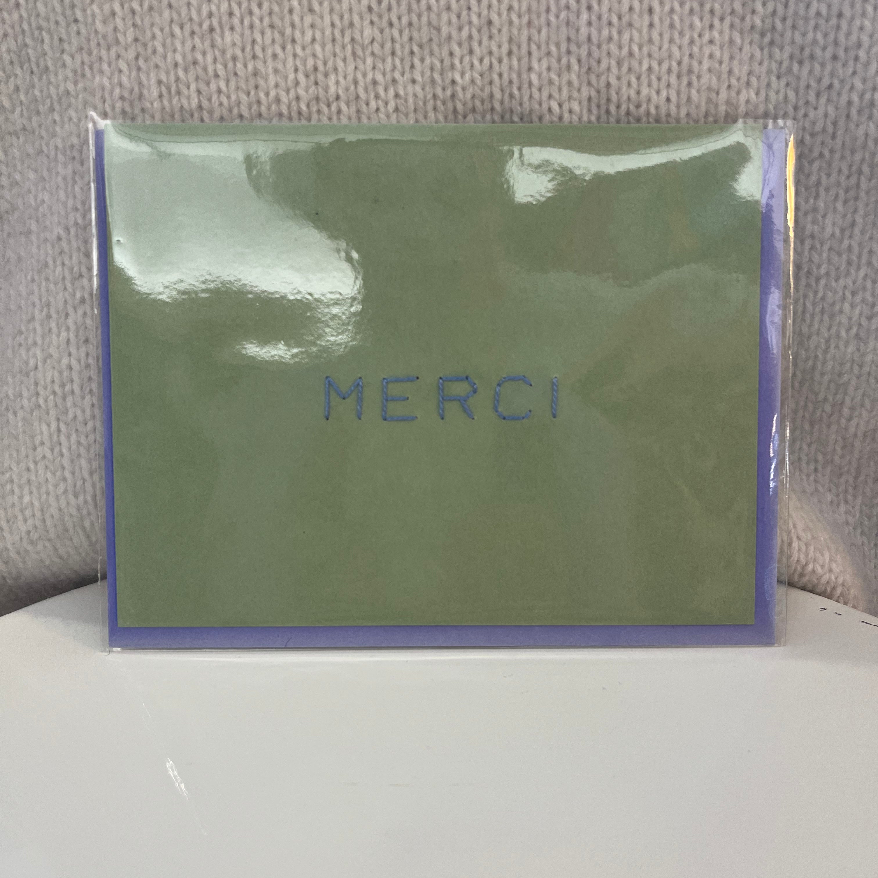 Thanks/Merci Cross Stitch Card