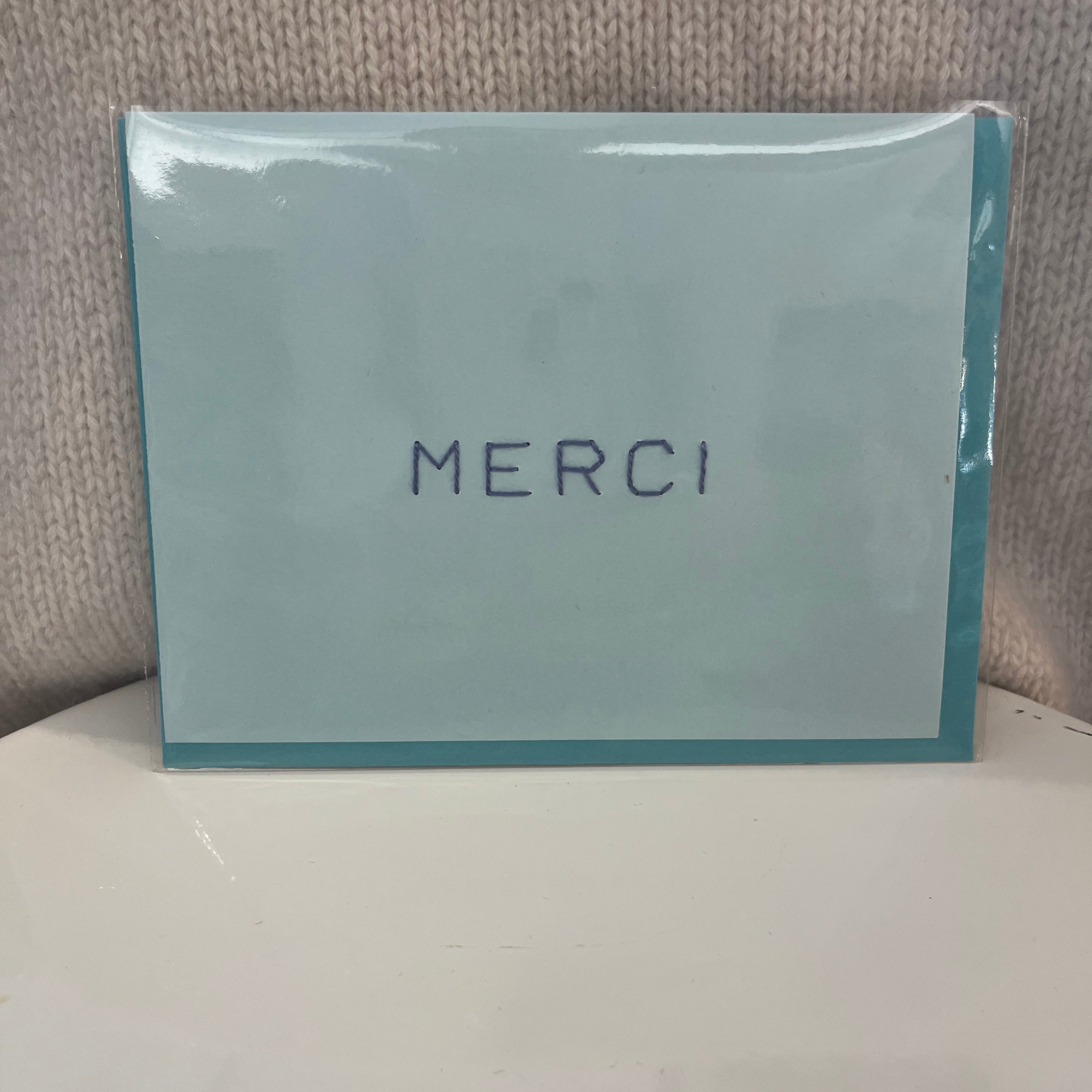 Thanks/Merci Cross Stitch Card