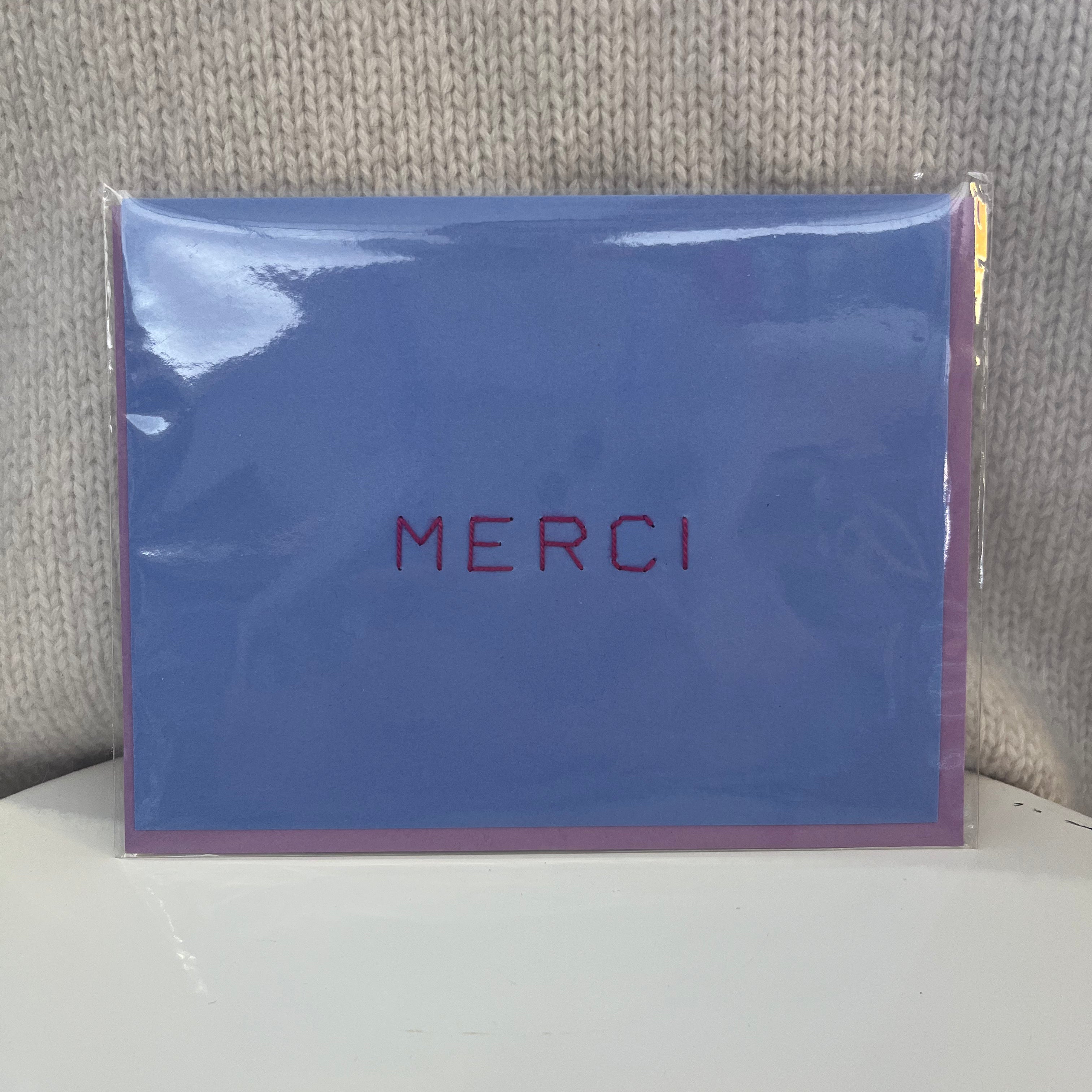 Thanks/Merci Cross Stitch Card