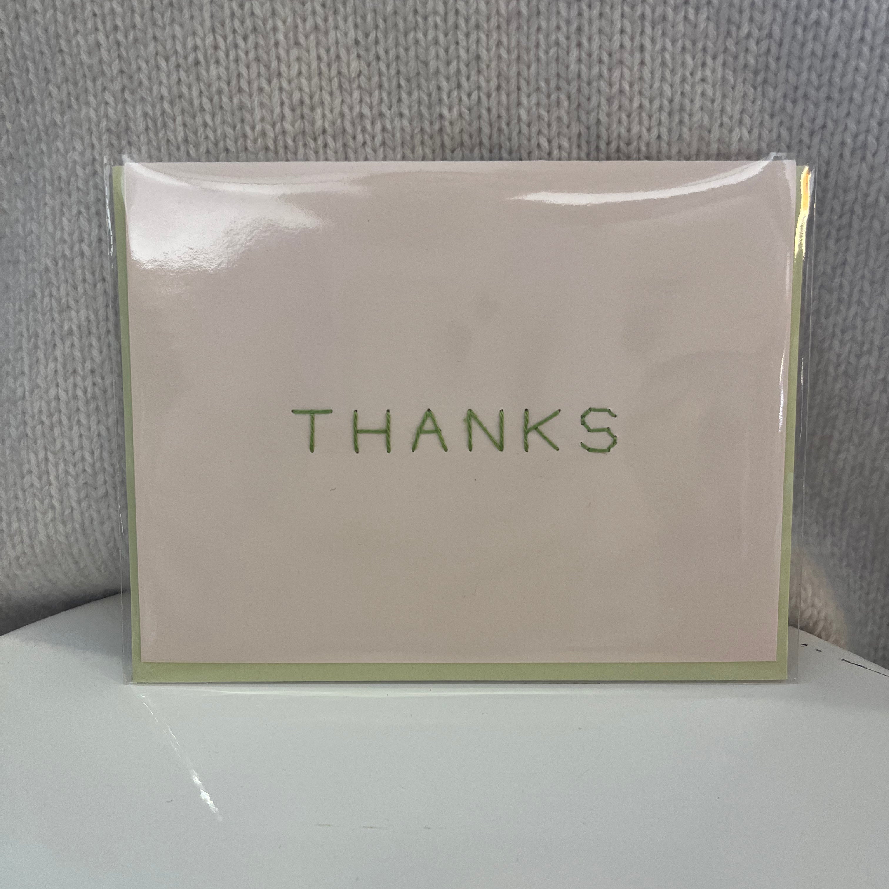 Thanks/Merci Cross Stitch Card