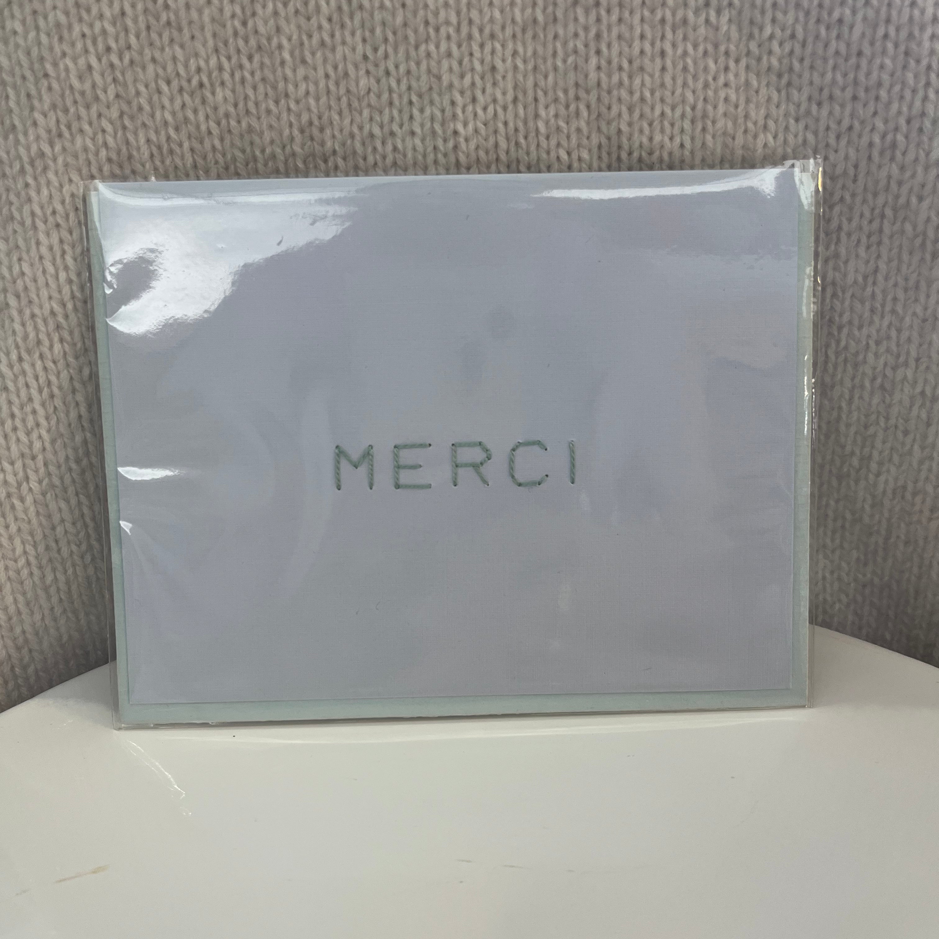 Thanks/Merci Cross Stitch Card