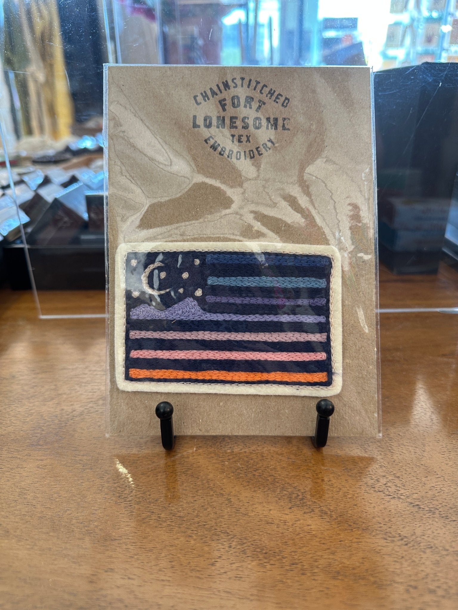 American Night Flag Chain Stitched Embroidery Patch - Joy