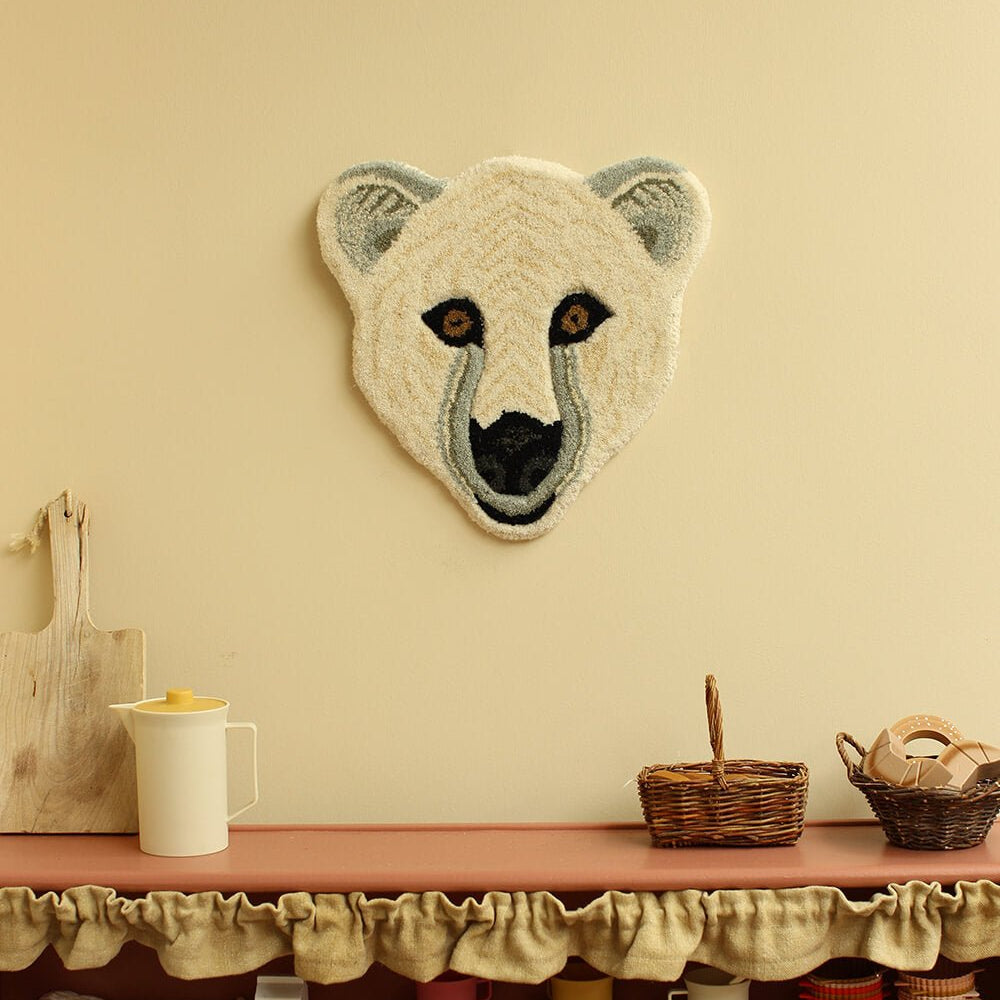 Animal Head Rug Cushion - Joy