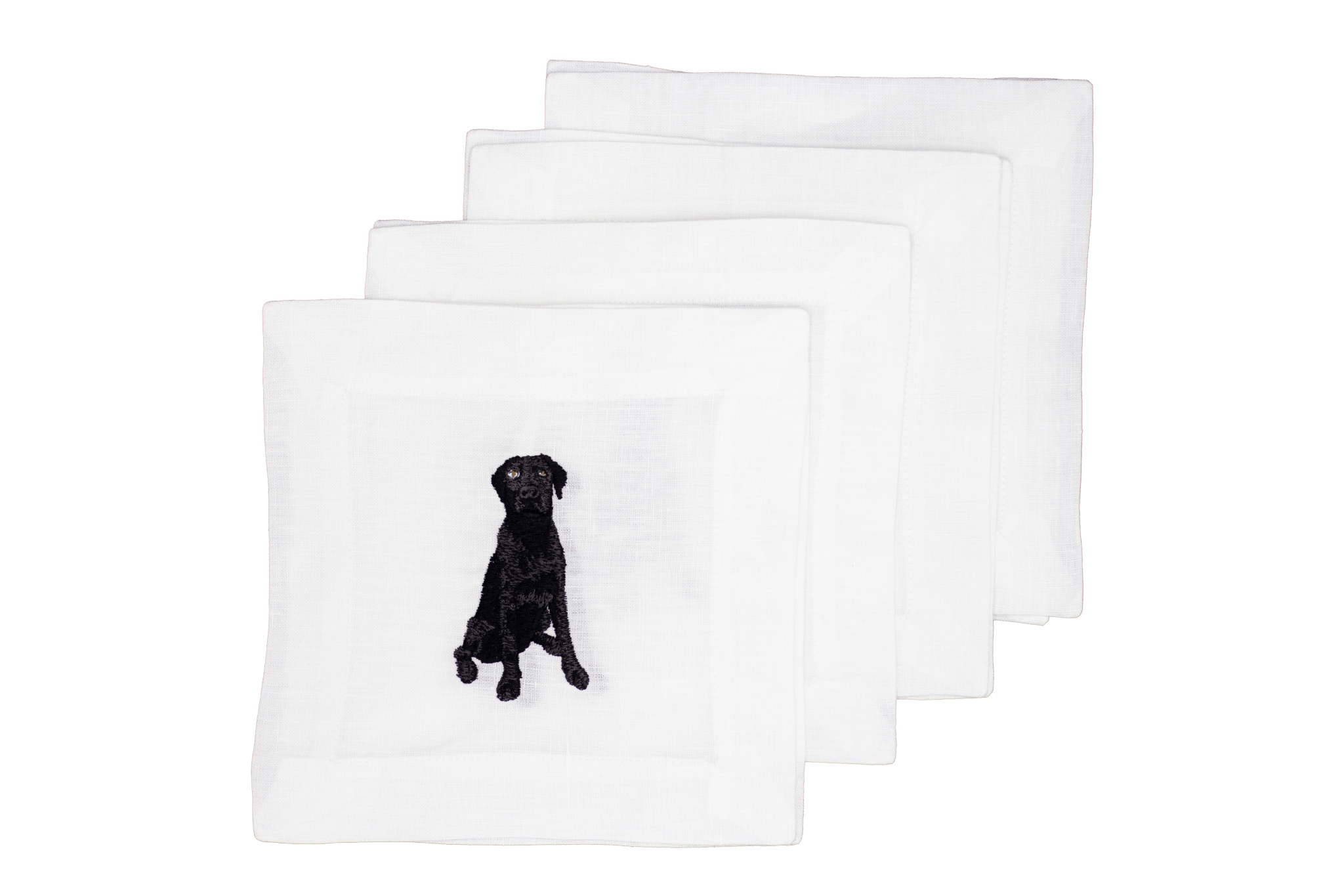 Black Labrador Retriever Cocktail Napkin - Joy