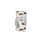 Brown Bears Swaddle Blanket - Joy
