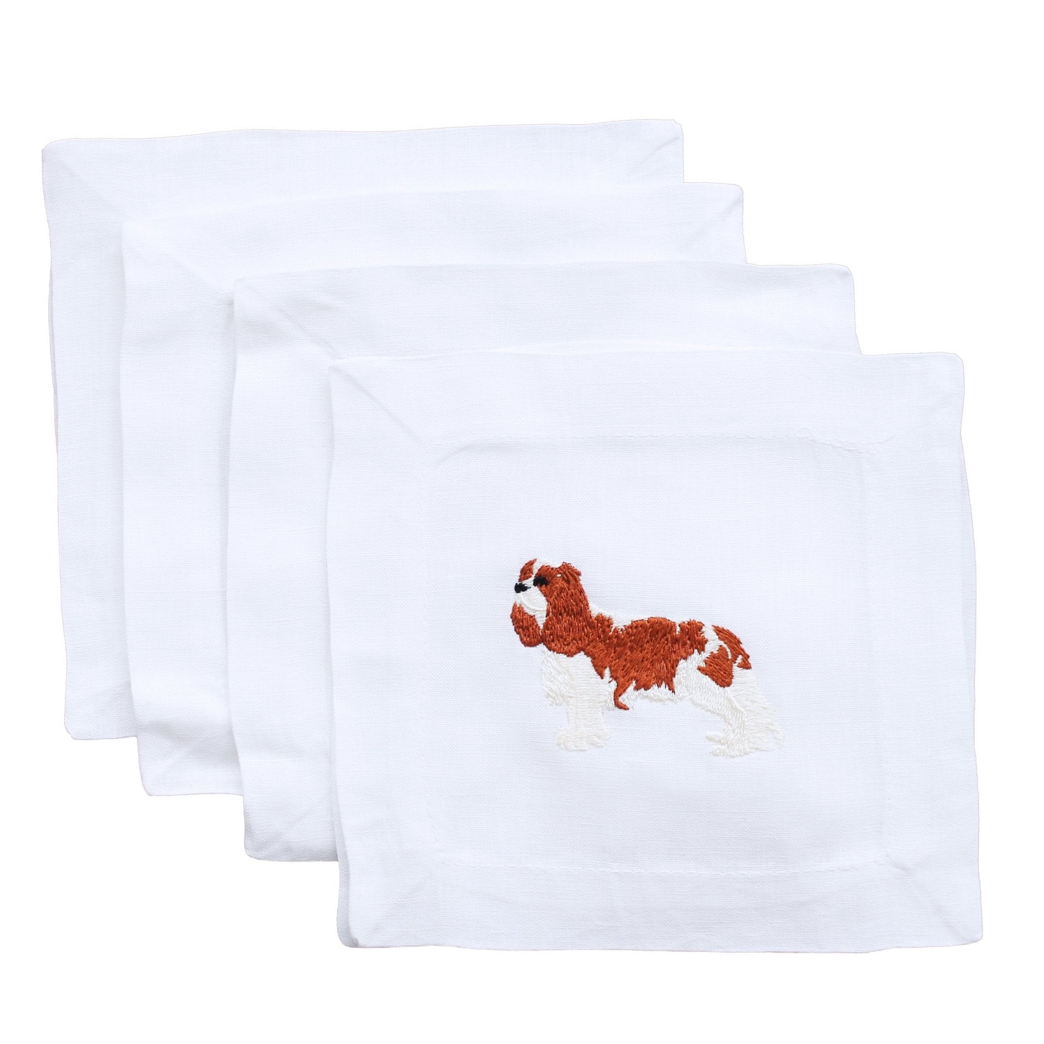 Cavalier King Charles Spaniel Cocktail Napkin - Joy