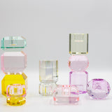 Crystal Cube Candle Holder - Joy