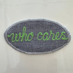 Cursive Words Hand Stitched Embroidery Patch - Joy