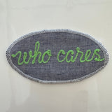 Cursive Words Hand Stitched Embroidery Patch - Joy