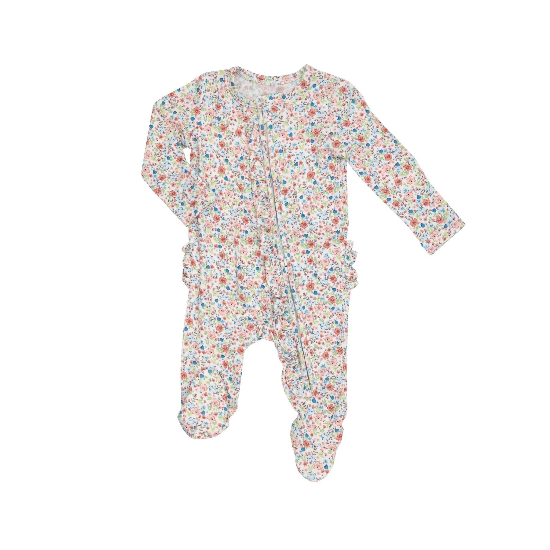 Dainty Floral Footie Pajama - Joy